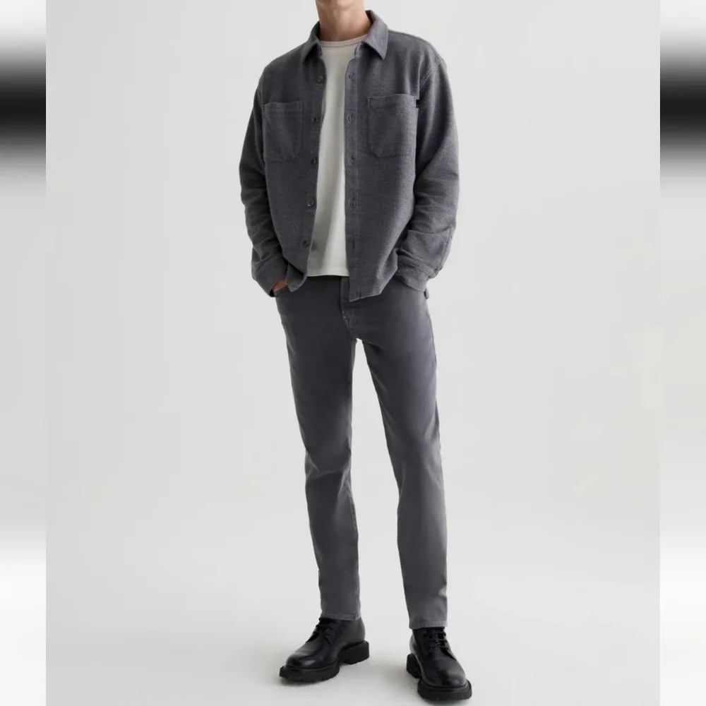 AG Trellis Modern Slim Vapor Wash Smooth Slate NWT